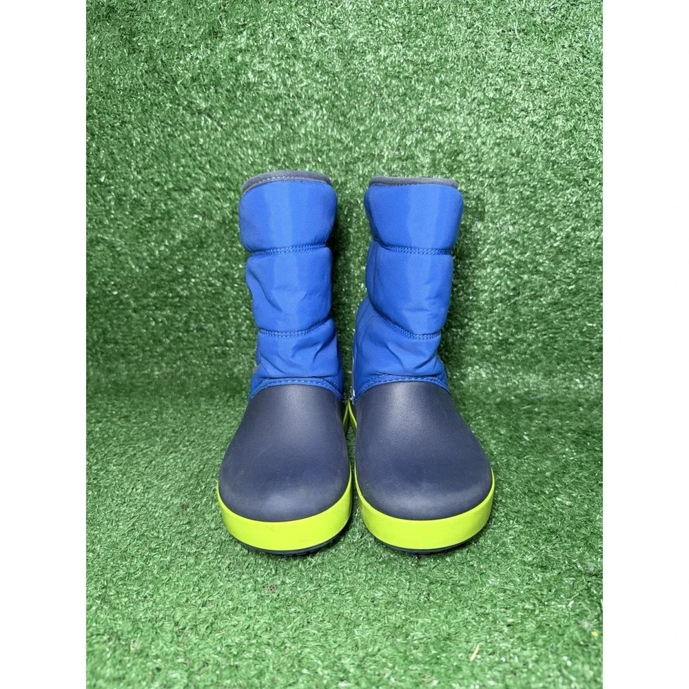 Crocs Toddler Size 11C Lodge Point Rain Boots Waterproof Walking Comfort Slip On